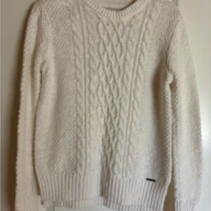 Abercrombie & Fitch Cream Textured Sweater